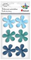 Opakowanie Kwiaty materiałowe pianka 3D 45 mm mix 6szt
