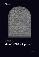 Memfis 728 rok p.n.e.. Autor: Gazda Daniel. SmakLiter.pl Okładka książki Memfis 728 rok p.n.e.