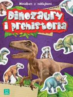 Okładka książki Minialbum z naklejkami. Dinozaury i prehistoria