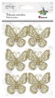 Opakowanie Motyle jutowe z koronką 48x45mm 6szt