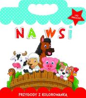 Na wsi. Przygody z kolorowanką. Autor: Matusiak Monika. SmakLiter.pl Okładka książki Na wsi. Przygody z kolorowanką