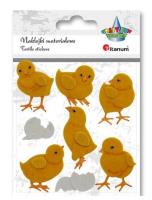 Opakowanie Naklejki materiałowe/papierowe kurczaczki 8szt