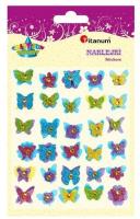 Opakowanie Naklejki papierowe 3D motylki mix