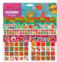 Opakowanie Naklejki papierowe 5 plansz wesołe owoce 300szt