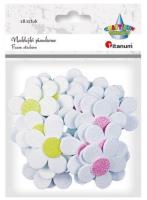 Opakowanie Naklejki piankowe 3D kwiaty 48/42mm mix 28szt