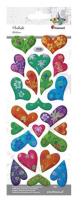 Opakowanie Naklejki wypukłe miękkie serca 22szt