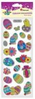 Opakowanie Naklejki wypukłe pisanki kwiaty 19szt