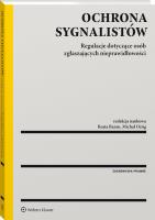 Ochrona sygnalistów. Autor: Baran Beata, Ożóg Michał. SmakLiter.pl Okładka książki Ochrona sygnalistów
