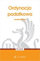Ordynacja podatkowa. Autor: Opracowanie zbiorowe. SmakLiter.pl Okładka książki Ordynacja podatkowa