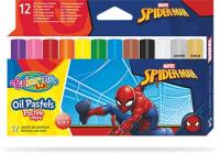 Opakowanie Pastele olejne Colorino Kids trójkątne 12 kolorów Spiderman
