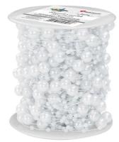 Opakowanie Perełki na żyłce 20m 2 rozmiary białe