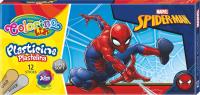 Plastelina Colorino Kids 12 kolorów Spiderman. Wydawca: Patio. SmakLiter.pl Opakowanie Plastelina Colorino Kids 12 kolorów Spiderman
