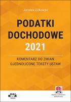 Okładka książki Podatki dochodowe 2021
