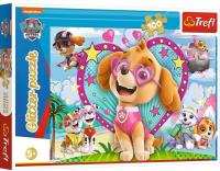 Opakowanie Puzzle 100  w blasku nieba Psi Patrol 14818