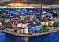 Opakowanie Puzzle 1000 Skandynawskie miasto widok