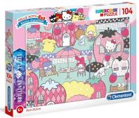Puzzle 104 Brilliant Hello Kitty. Wydawca: Clementoni. SmakLiter.pl Opakowanie Puzzle 104 Brilliant Hello Kitty