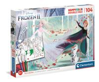 Puzzle 104 HappyColor Double Face Frozen 2. Wydawca: Clementoni. SmakLiter.pl Opakowanie Puzzle 104 HappyColor Double Face Frozen 2