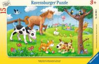 Puzzle 15 Miłosnicy słodkich zwierząt. Wydawca: Ravensburger. SmakLiter.pl Opakowanie Puzzle 15 Miłosnicy słodkich zwierząt
