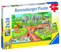 Opakowanie Puzzle 2x24 Dzień w zoo
