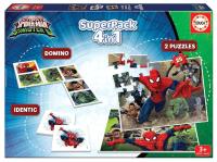 Puzzle 2x25 Spider-Man (Super zestaw 4w1). Wydawca: Educa. SmakLiter.pl Opakowanie Puzzle 2x25 Spider-Man (Super zestaw 4w1)
