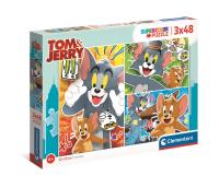 Puzzle 3x48 Super Kolor Tom&Jerry. Wydawca: Clementoni. SmakLiter.pl Opakowanie Puzzle 3x48 Super Kolor Tom&Jerry
