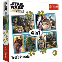Opakowanie Puzzle 4w1 Mandalorian i jego świat TREFL