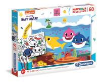 Puzzle 60 Happy Kolor Double Face Baby Shark. Wydawca: Clementoni. SmakLiter.pl Opakowanie Puzzle 60 Happy Kolor Double Face Baby Shark