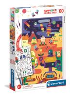 Puzzle 60 Happy Kolor Double Face Robot. Wydawca: Clementoni. SmakLiter.pl Opakowanie Puzzle 60 Happy Kolor Double Face Robot
