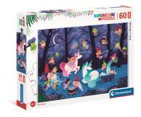 Puzzle 60 Maxi Super Kolor Fairy Woods. Wydawca: Clementoni. SmakLiter.pl Opakowanie Puzzle 60 Maxi Super Kolor Fairy Woods