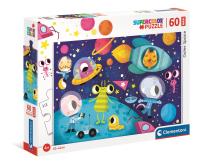 Puzzle 60 Maxi Super Kolor Outer Space. Wydawca: Clementoni. SmakLiter.pl Opakowanie Puzzle 60 Maxi Super Kolor Outer Space