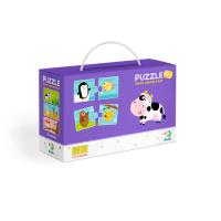 Puzzle Duo Co jedzą zwierzęta DOP300118. Wydawca: DodoEditor. SmakLiter.pl Opakowanie Puzzle Duo Co jedzą zwierzęta DOP300118