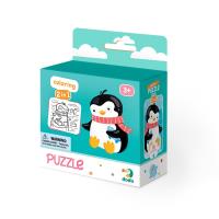 Puzzle + kolorowanka Pingwinek DOP300122. Wydawca: DodoEditor. SmakLiter.pl Opakowanie Puzzle + kolorowanka Pingwinek DOP300122