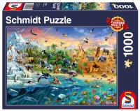 Puzzle PQ 1000 Królestwo zwierząt G3. Wydawca: Schmidt. SmakLiter.pl Opakowanie Puzzle PQ 1000 Królestwo zwierząt G3
