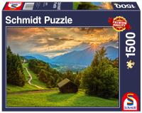 Puzzle PQ 1000 Zachód słońca nad Wambergiem G3. Wydawca: Schmidt. SmakLiter.pl Opakowanie Puzzle PQ 1000 Zachód słońca nad Wambergiem G3