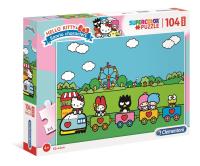 Puzzle104 Maxi Super Kolor Hello Kitty. Wydawca: Clementoni. SmakLiter.pl Opakowanie Puzzle104 Maxi Super Kolor Hello Kitty