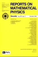 Reports On Mathematical Physics 86/3 - Polska. Wydawca: Wydawnictwo Naukowe PWN. SmakLiter.pl Opakowanie Reports On Mathematical Physics 86/3 - Polska