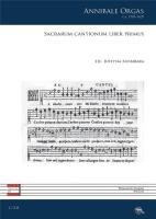 Sacrarum cantionum liber primus. Autor: Annibale Orgas. SmakLiter.pl Okładka książki Sacrarum cantionum liber primus