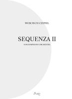 Sequenza II for symphony orchestra - partytura. Autor: Wojciech Czepiel. SmakLiter.pl Okładka książki Sequenza II for symphony orchestra - partytura