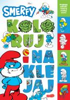 Smerfy. Koloruj i naklejaj. Autor: Opracowanie zbiorowe. SmakLiter.pl Okładka książki Smerfy. Koloruj i naklejaj