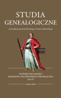 Studia Genealogiczne Tom 4. Wydawca: Towarzystwo Naukowe `Societas Vistulana`. SmakLiter.pl Opakowanie Studia Genealogiczne Tom 4