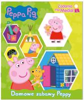 Okładka książki Świnka Peppa. Zadania na medal. Domowe zabawy...