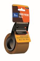 Opakowanie Taśma pakowa Tetis brązowa ze zrywaczem 48mmx25m