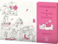 Teczka kreatywna COLOUR&FUN Princesses. Autor: Opracowanie zbiorowe. SmakLiter.pl Okładka książki Teczka kreatywna COLOUR&FUN Princesses