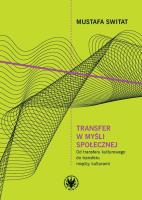 Transfer w myśli społecznej. Autor: Mustafa Switat. SmakLiter.pl Okładka książki Transfer w myśli społecznej