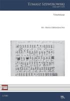 Vesperae. Autor: Tomasz Szewerowski. SmakLiter.pl Okładka książki Vesperae