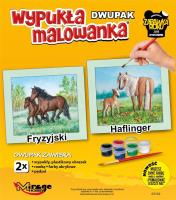 Opakowanie Wypukła malowanka Konie - Fryzyjski i Halfinger