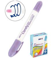 Opakowanie Zakreślacz w sztyfcie lawendowy (12szt) AMOS