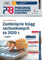 Okładka książki Zamknięcie ksiąg rachunkowych za 2020 r. Część 1