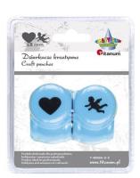 Opakowanie Zestaw dziurkaczy 18mm motyw serce, amorek 2szt