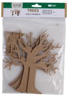 Opakowanie Zestaw kształtów tekturowych 3D Trees 3szt